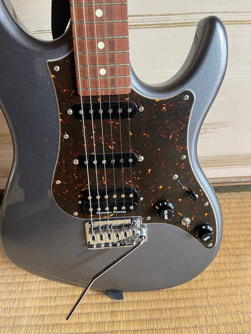 Fujigen グレー エレキギター ストラトキャスタータイプ