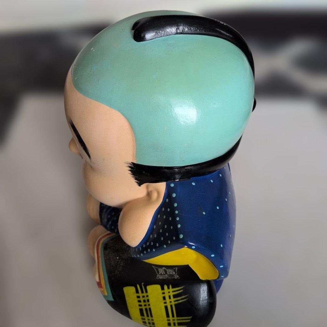 陶器 福助 置物 大きめ 縁起物 オブジェ 昭和レトロ - メルカリ