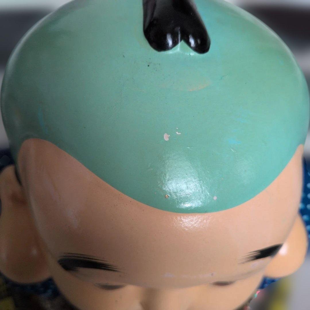 陶器 福助 置物 大きめ 縁起物 オブジェ 昭和レトロ - メルカリ