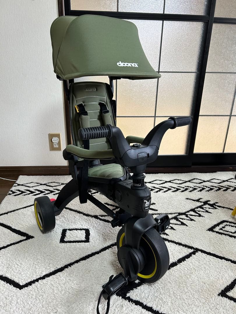 LIKI trike 折りたたみ式三輪車 オリーブグリーン