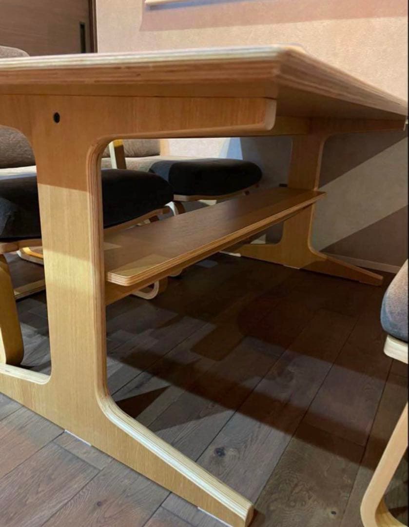 無印 ダイニングテーブルセット テーブル 椅子4脚 チェアカバー付き テーブル