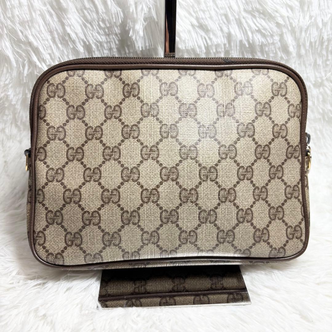 ✨美品✨ グッチ GGスプリーム ショルダーバッグ レザー ベージュ 2way