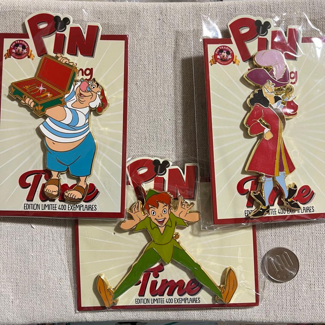 パリディズニー LE400 ピーターパン ピントレタイム ピンバッジ セット