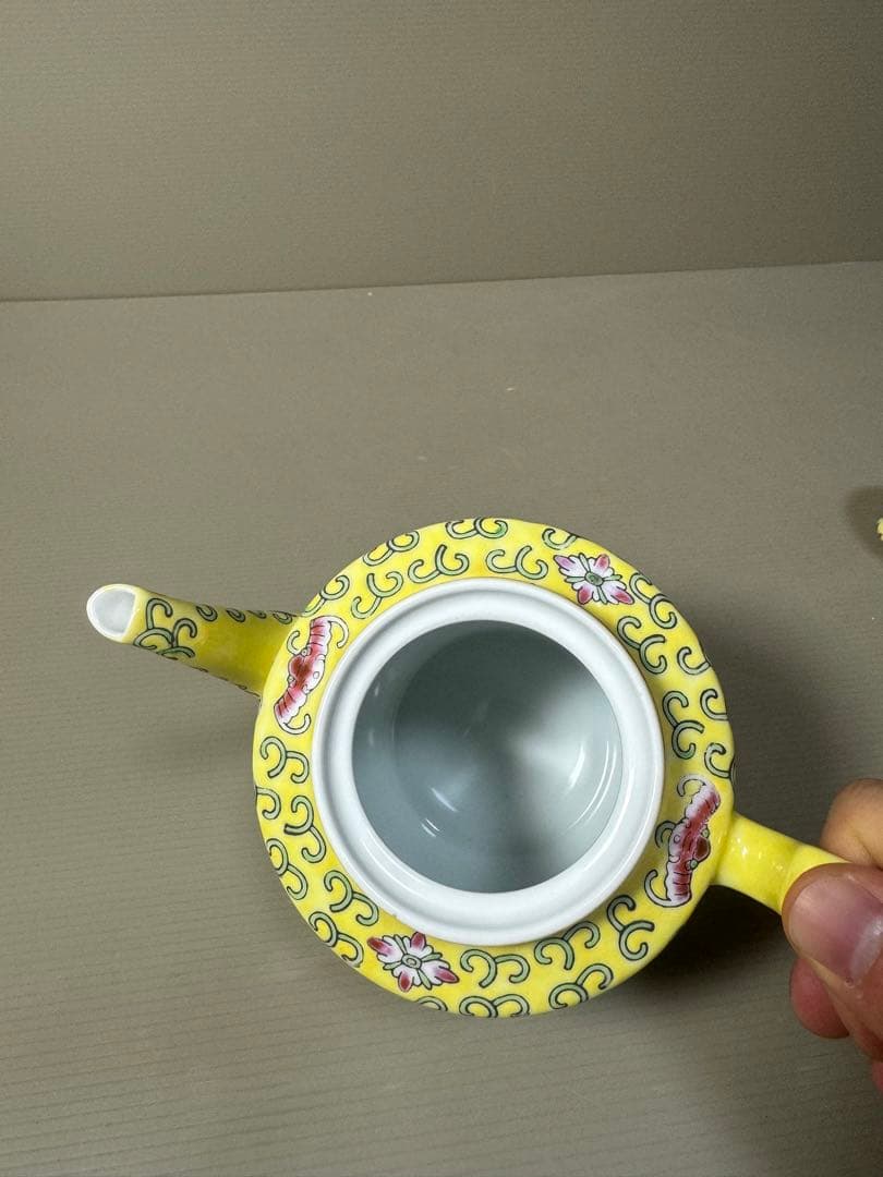 2204 中國景徳鎮製 萬壽無疆 ティーポット