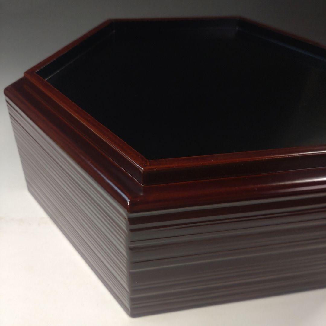 イ219 食籠『平安　上杉満樹造』『留塗片木目　食籠篭　共箱』漆塗　茶道具