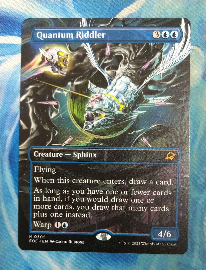 MTG 量子の謎かけ屋/Quantum Riddler EOEボーダーレス英語版