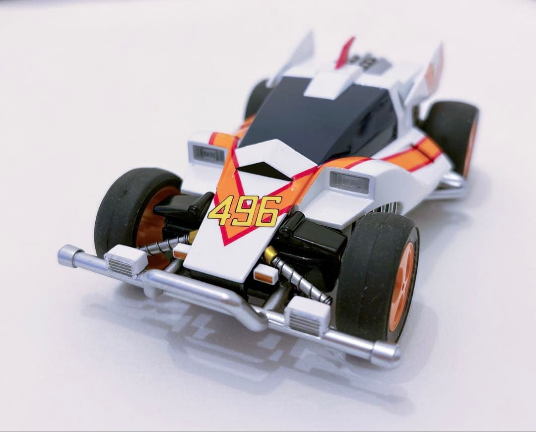 【 アニメ再現・全塗装】ボディ+シャーシ ダッシュ！四駆郎 スーパーエンペラー