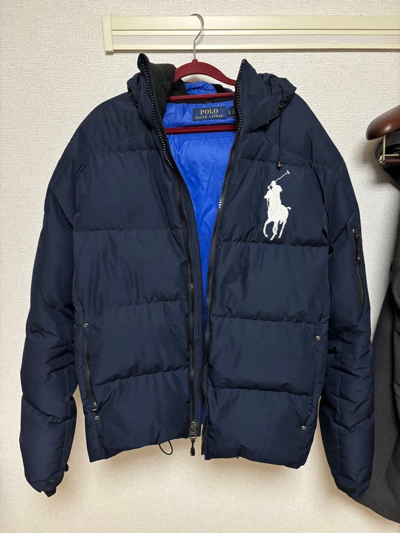 ビッグポニー‼️ポロラルフローレン ダウンジャケット ネイビー フード付き