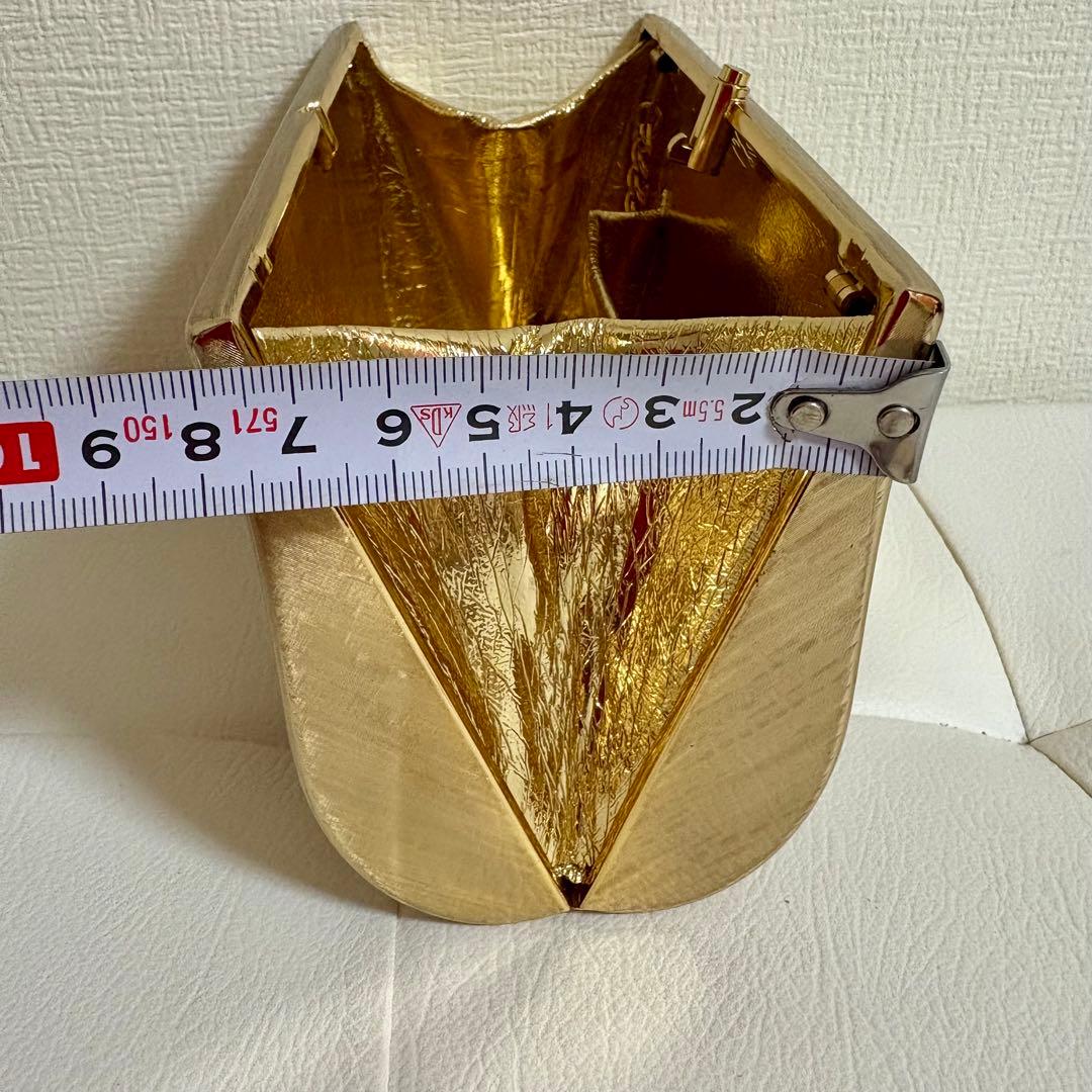 Rodo ゴールド クラッチバッグ