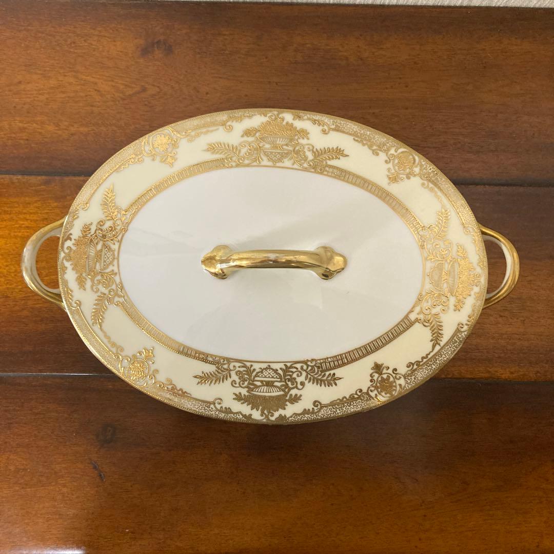SALE 未使用品 オールドノリタケ スープチューン アンティーク 金彩