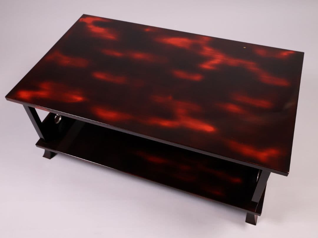 前端雅峯 二段卓 冠卓 曙塗 つぼつぼ透かし 月と草