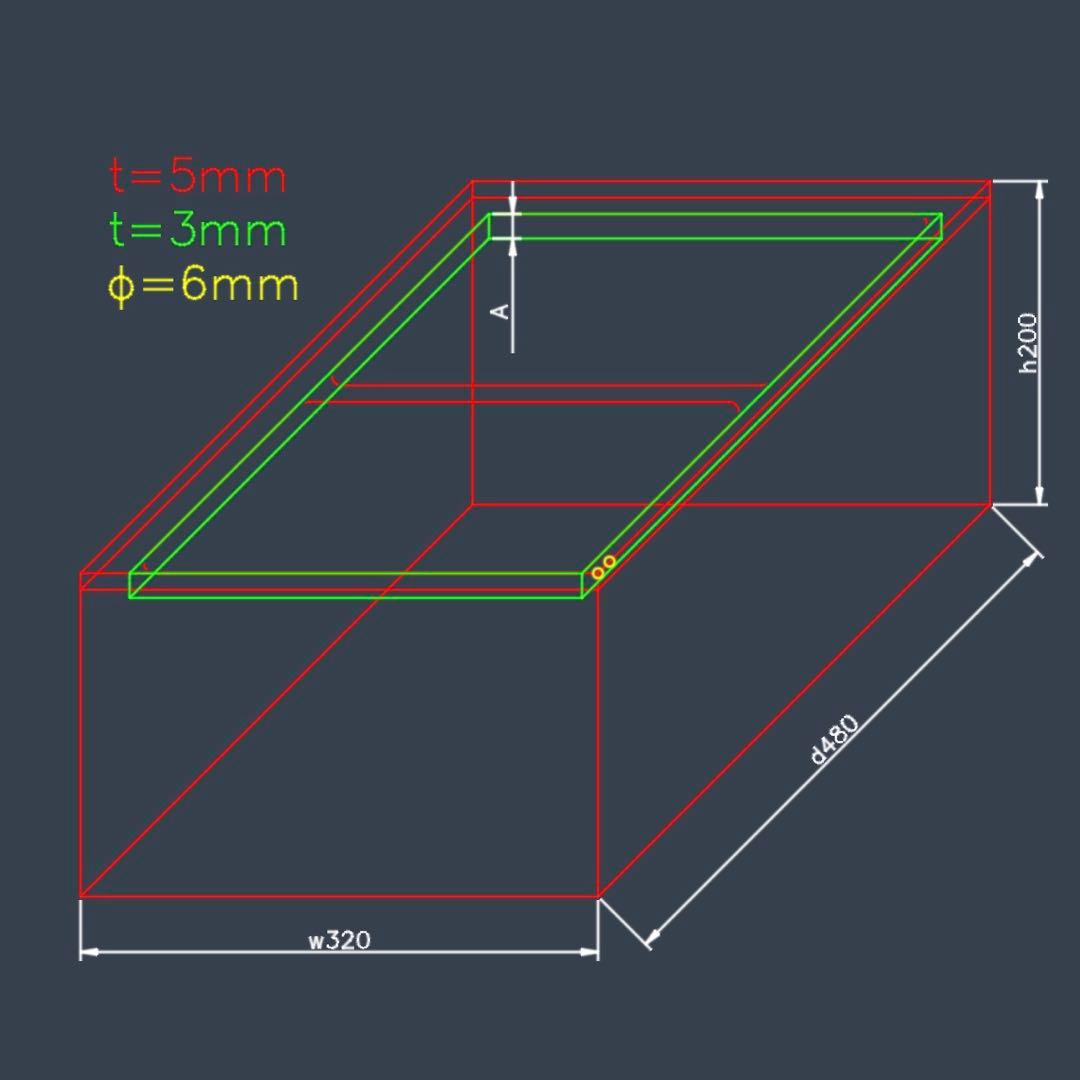 M0920】オーダーメイドアクリル水槽