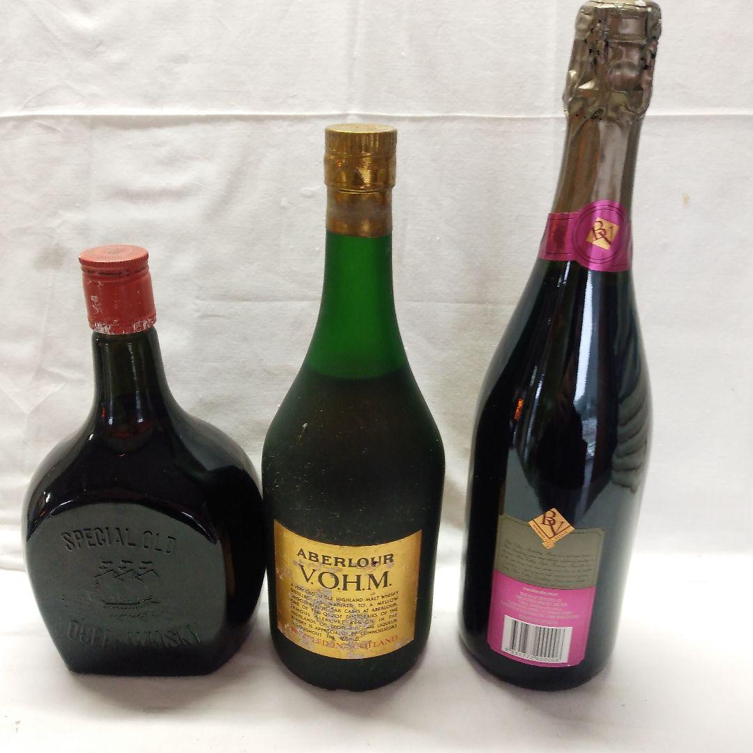 オーシャンウイスキー12とアベラワー12とスパーリングワインの3点