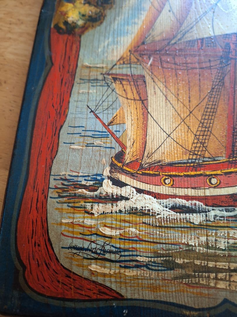 アンティーク イタリア製 手描き木製 帆船 クイーン1817 楽天市場