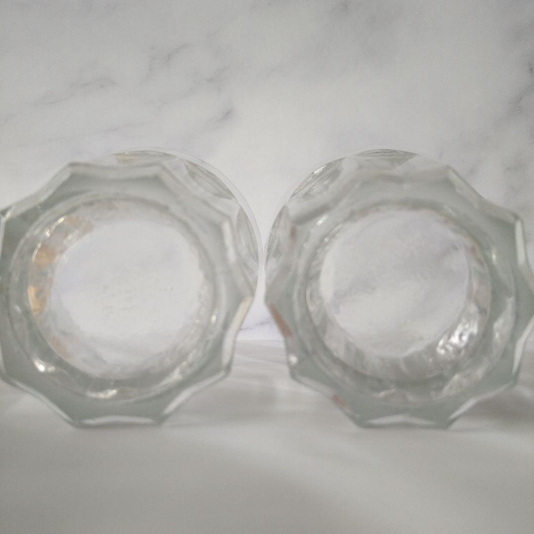 貴重】大正 昭和 レトロ 剣先コップ 剣先グラス 気泡 3点セット レア