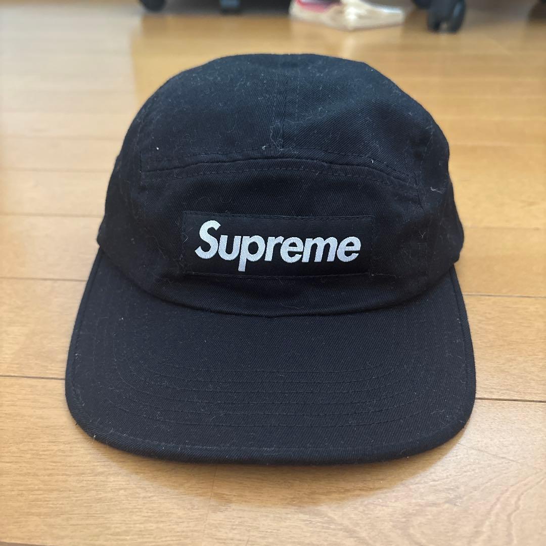 Supreme 黒 キャップ バックル式