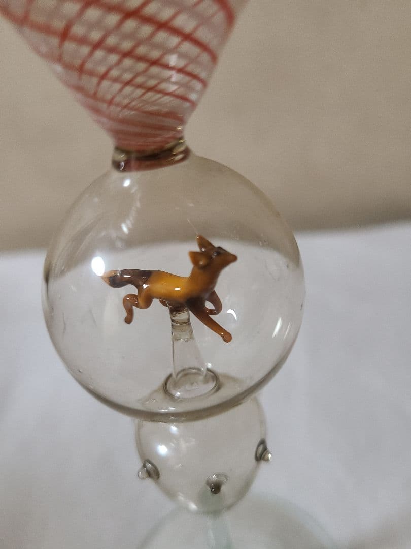 オーストリアアンティークフィギュア入りビミニグラス