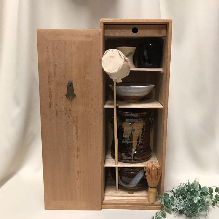 お茶道具一式 茶碗、水指、建水、棗、茶筅、茶杓、茶柄杓、蓋置き