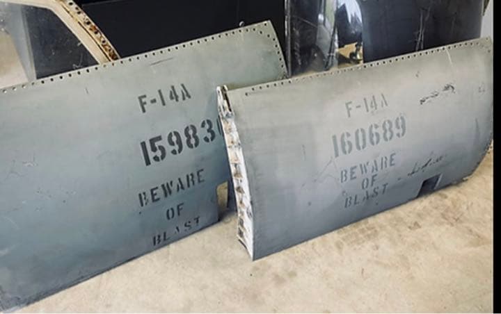 米海軍 戦闘機 F-14 トムキャット VF-114 タグ キーホルダー