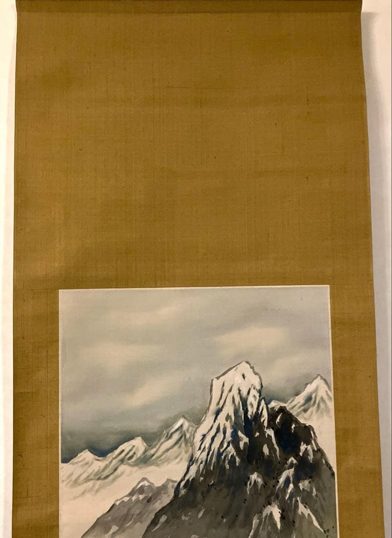 本田蕉風　「朔北の風」　掛軸