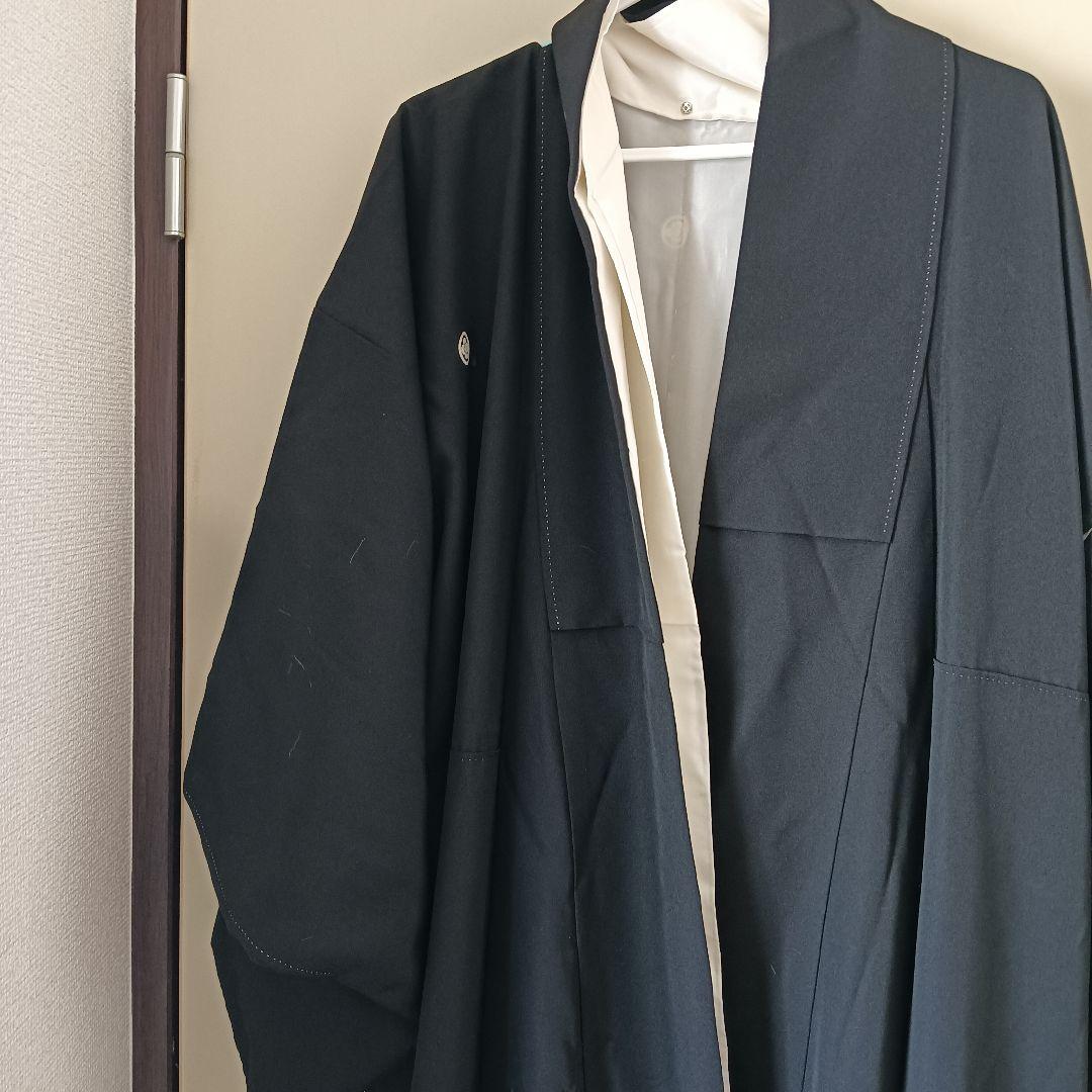 NO464トールサイズ 正絹黒留袖 身幅ゆったり裄丈70cm 正絹長襦袢他