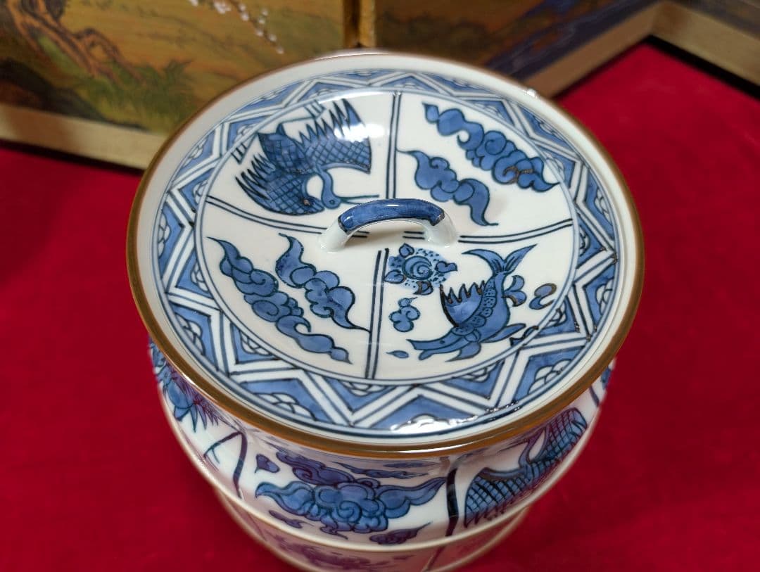 茶道具 皆具 染付祥文 平安 手塚祥堂