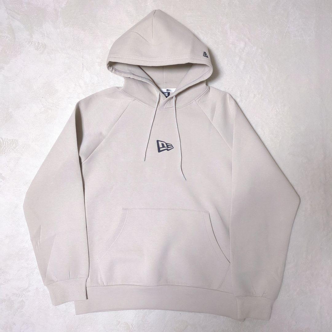 未使用 NEWERA ダンボール テック プルオーバー フーディー ベージュ L
