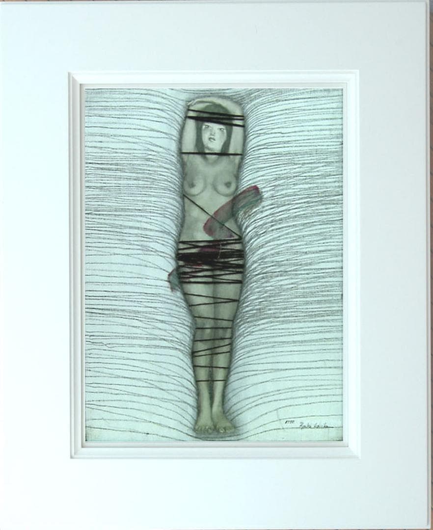 油絵 菅家令子 絵 絵画 インテリア 額付(黒) F6-202023 人物女性像