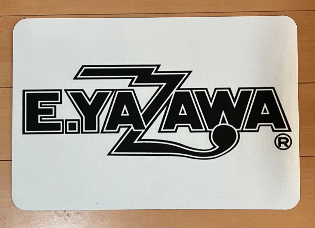 矢沢永吉 珪藻土(ソフト) 雷ロゴ(白)バスマット&木製壁掛けフック4連