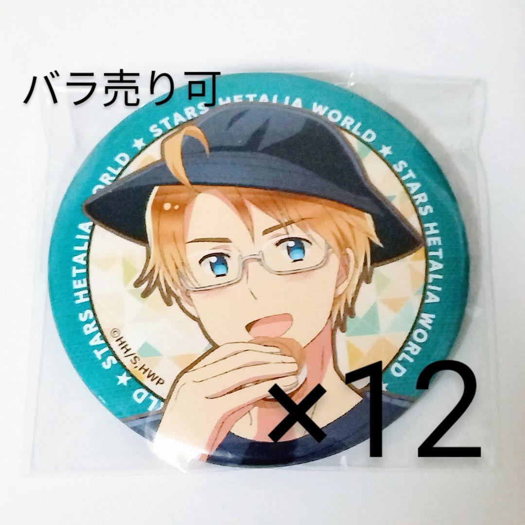 ヘタリア アメリカ 缶バッジ カラオケの鉄人 キャンプ 12点