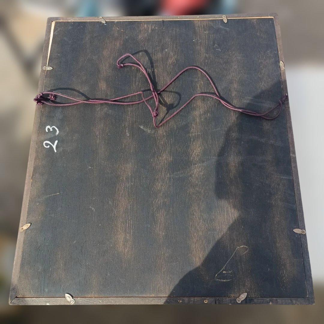 5191)西沢栄一　油絵F6号　額装