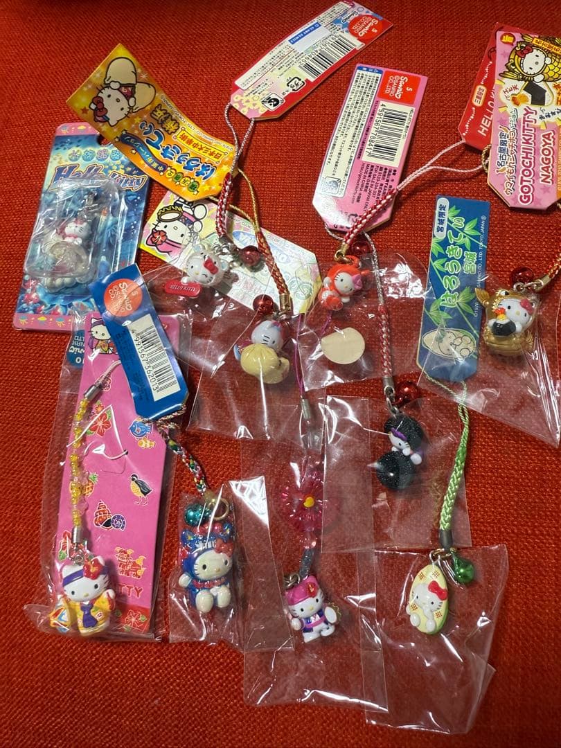 ハローキティ 値付け ストラップ31個セット ご当地キティ USJ限定