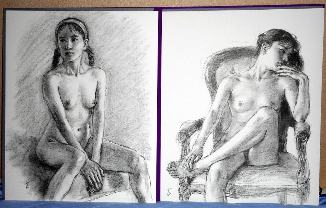 【値下】高塚省吾 素描集『女たち』（芸術新聞社）外箱付き 極美品 1993年初版