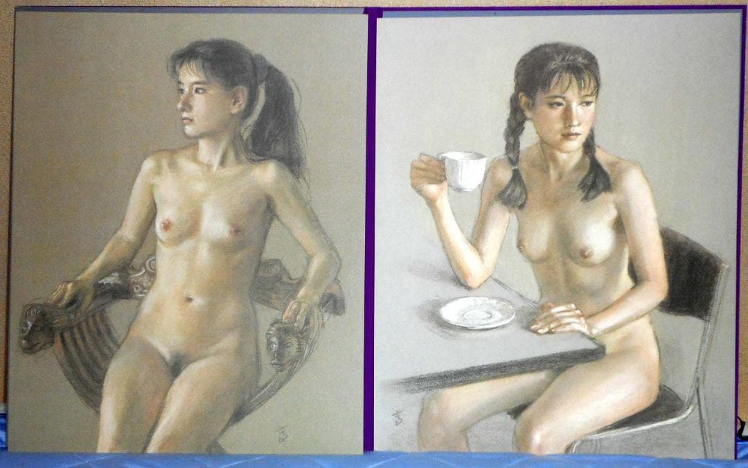 【値下】高塚省吾 素描集『女たち』（芸術新聞社）外箱付き 極美品 1993年初版