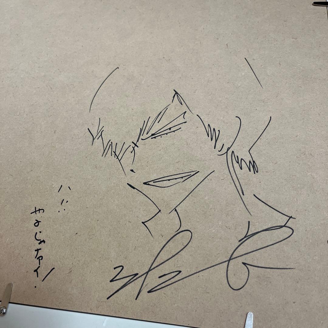 超！弱虫ペダル展　直筆サイン入り　額縁高精細複製原画　B4キャラファイングラフ