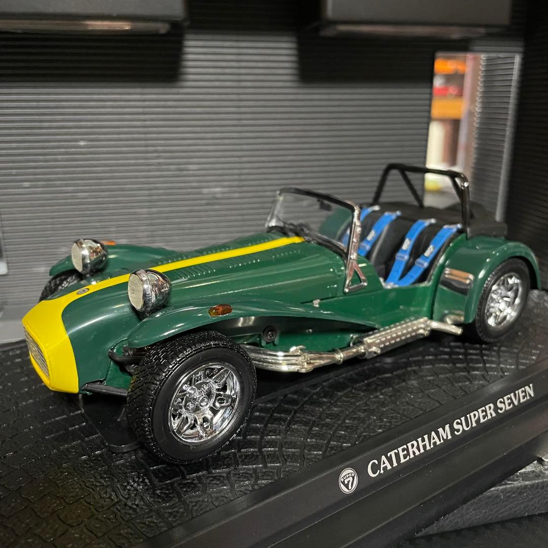 絶版未展示品 京商 1/18 ケータハム スーパーセブン イエローライン