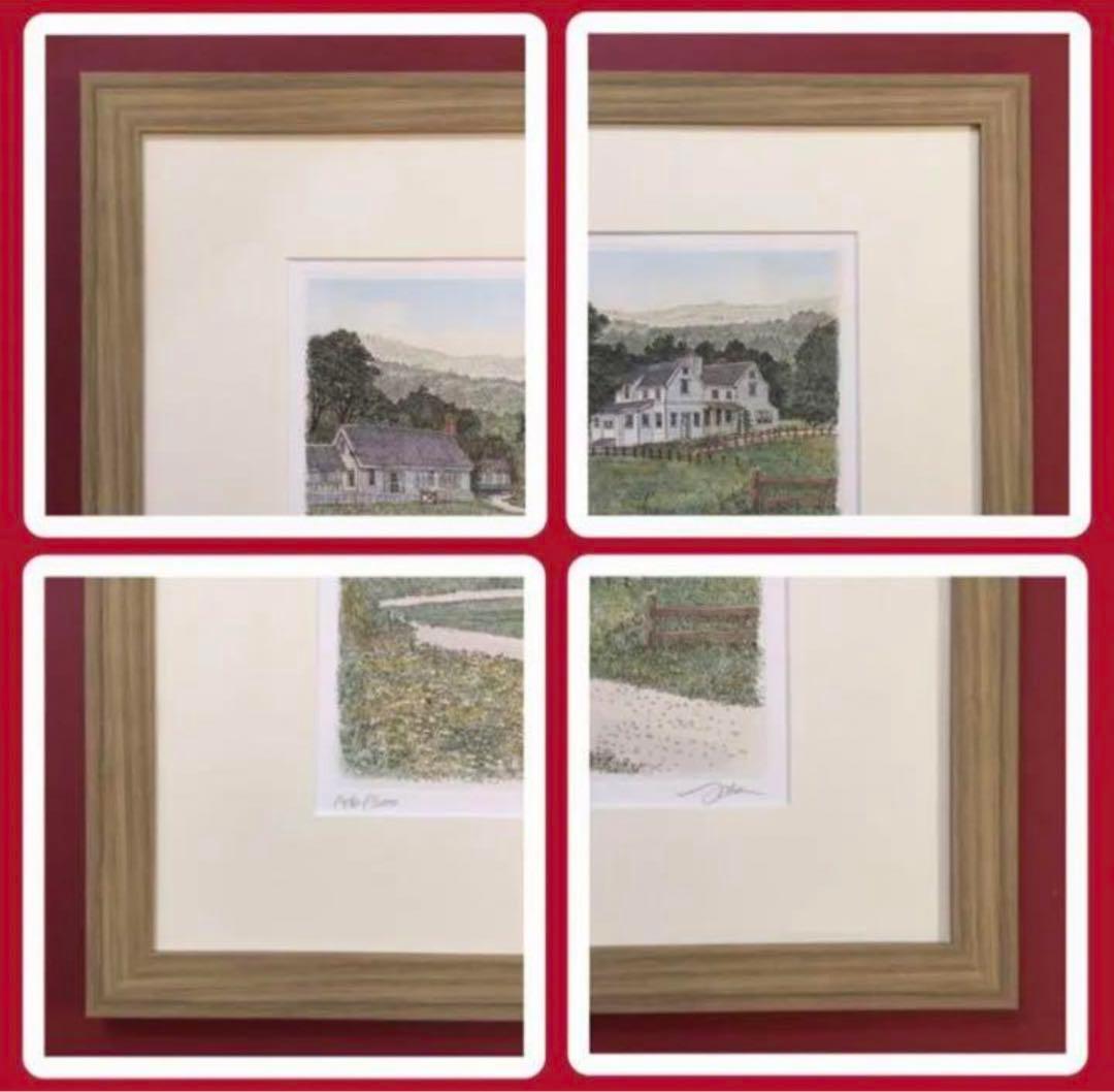 絵画・額縁・版画・織田 義郎・新品未使用・ナントゲットⅦ