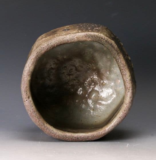 景徳鎮陶瓷大学元教授】ニ十歩文雄 駄知 茜志野茶碗 共