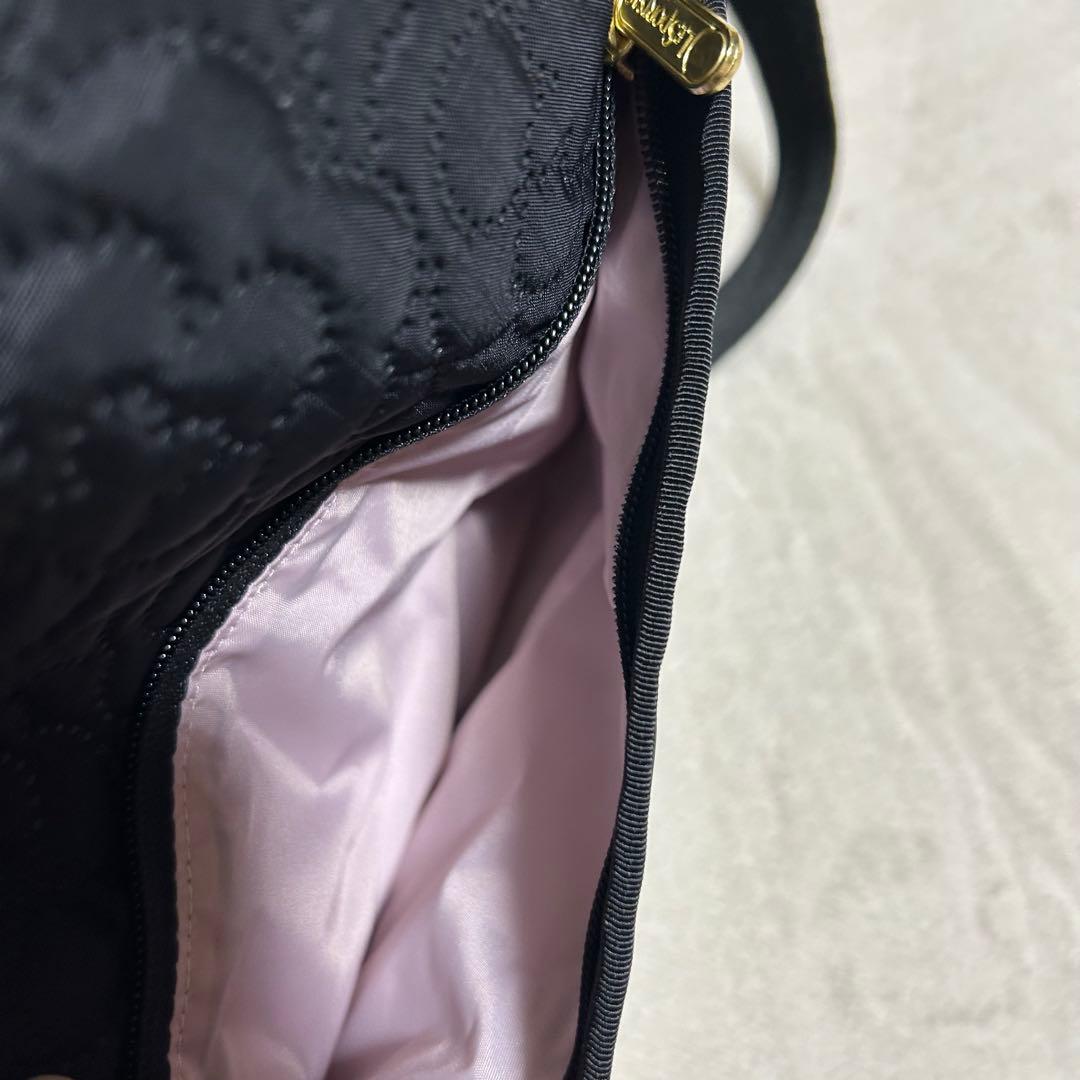 未使用級‼️【LeSportsac】パフィーブロッサムズ　黒　ショルダーバッグ