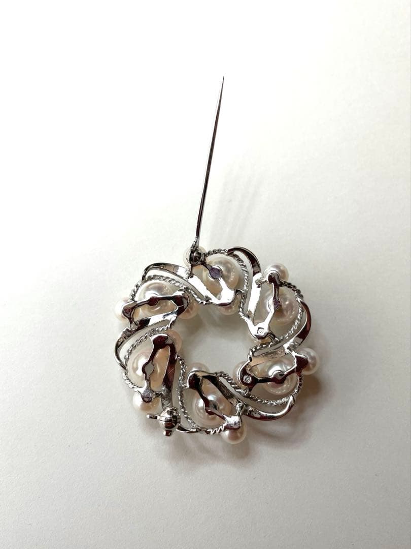 ミキモト ブローチ あこや真珠 本真珠 入学式 卒業式 パールブローチ