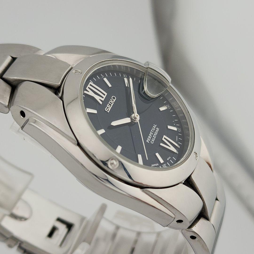 ​電池交換・カレンダー設定済セイコー パーペチュアル 8F32-005A 稼働品
