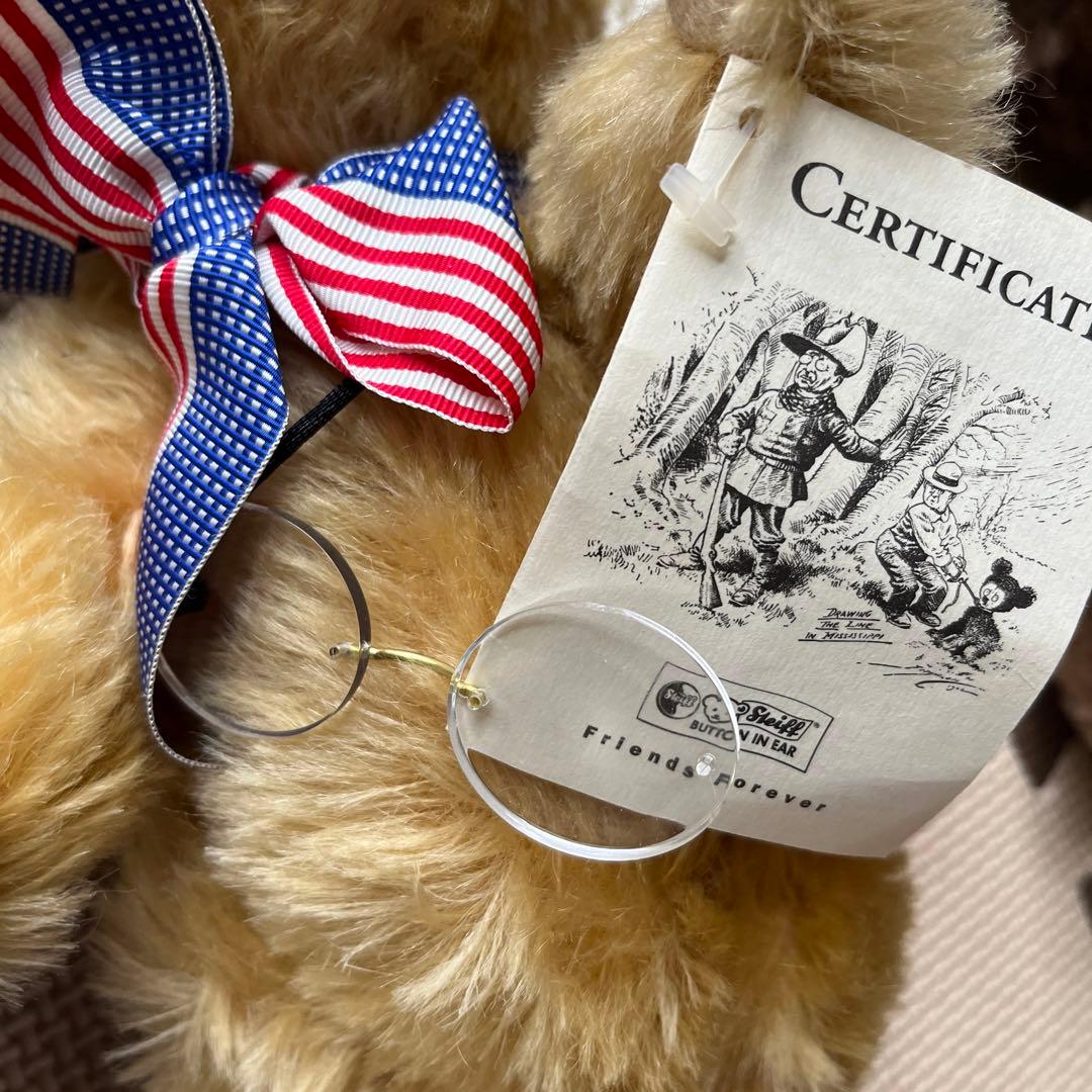 シュタイフ ルーズベルト大統領＆ベアテディベア色紙セット