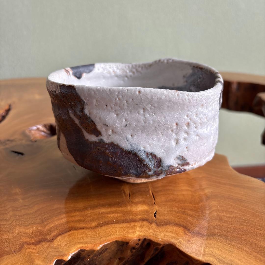 小崎一陽造 志野焼 抹茶碗 茶道具 共箱(10m) - メルカリ