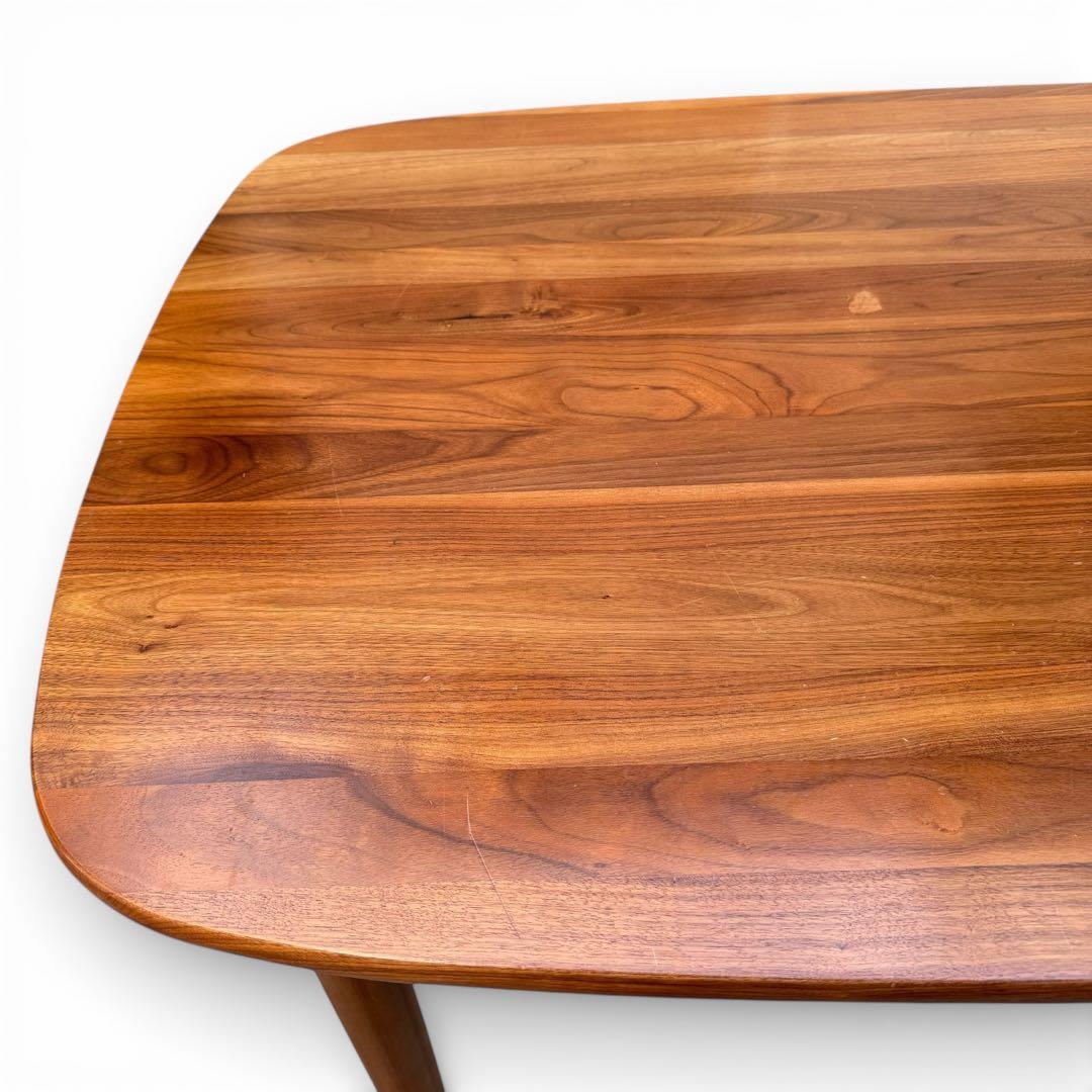 無印良品　ダイニングテーブル　ウォールナット　楕円　150cm 食卓　無垢材