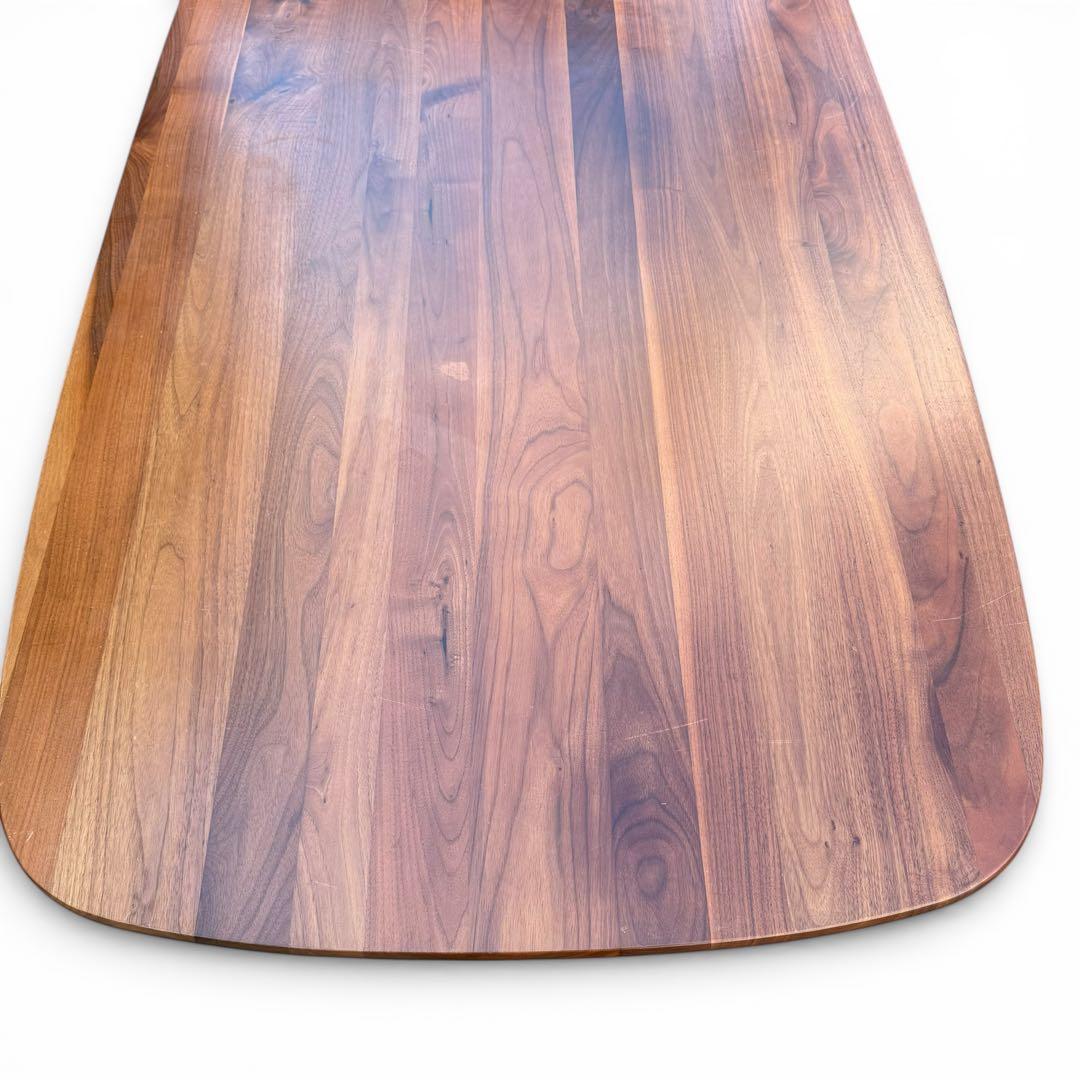 無印良品　ダイニングテーブル　ウォールナット　楕円　150cm 食卓　無垢材