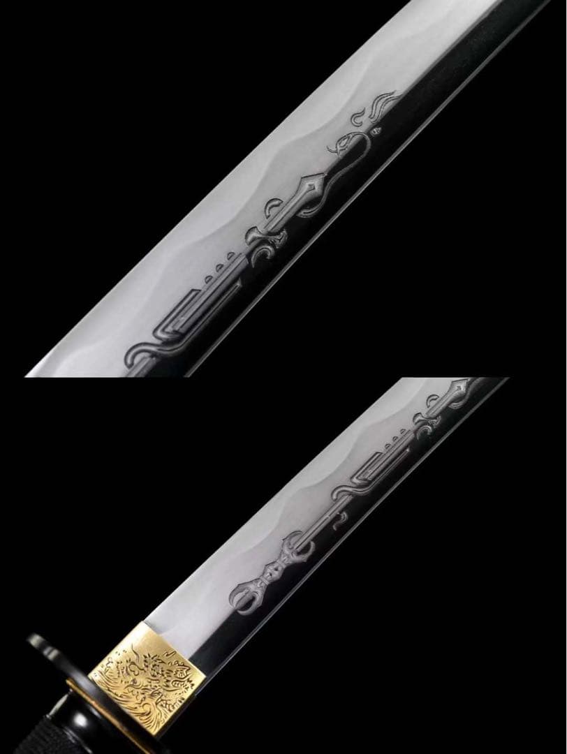 赤 三色研ぎ 高級本格居合刀 美術刀 刀装具 模擬刀 日本刀 模造刀 鑑賞用