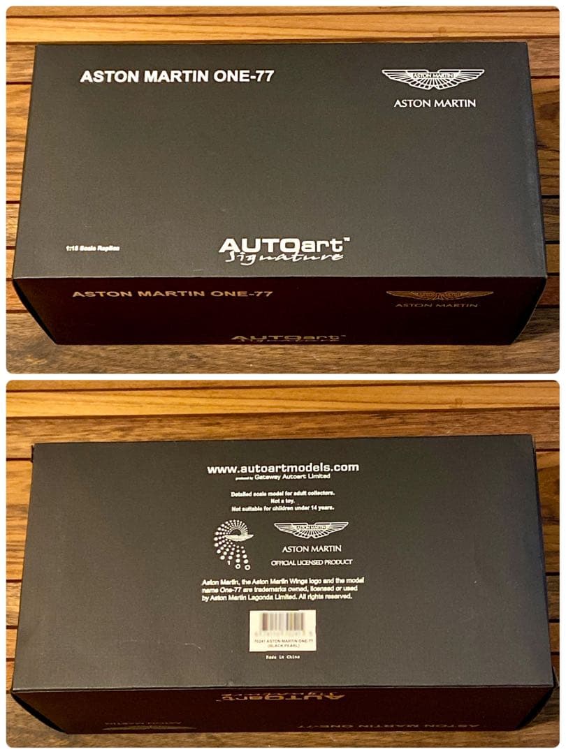 AUTOart 1/18 アストンマーチンONE-77 （ブラック）【中古品】
