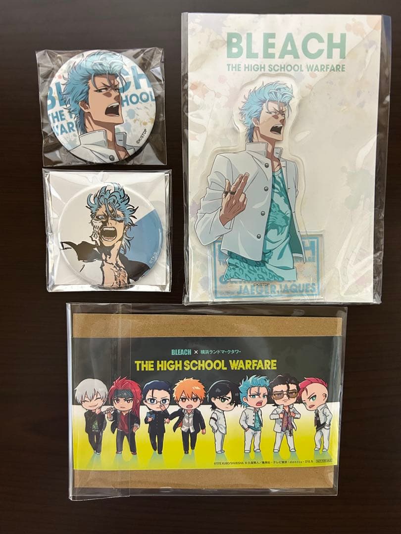 BLEACH グリムジョー 缶バッジ アクリルスタンド ステッカーセット