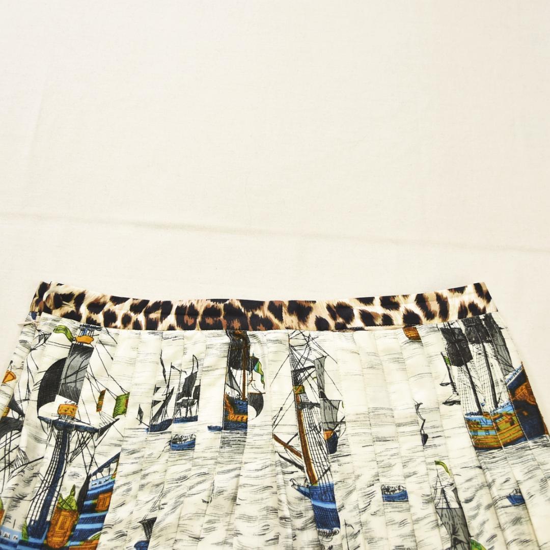 イタリア製 ラ プレスティック ウィストン シルク100％ プリーツスカート ♪