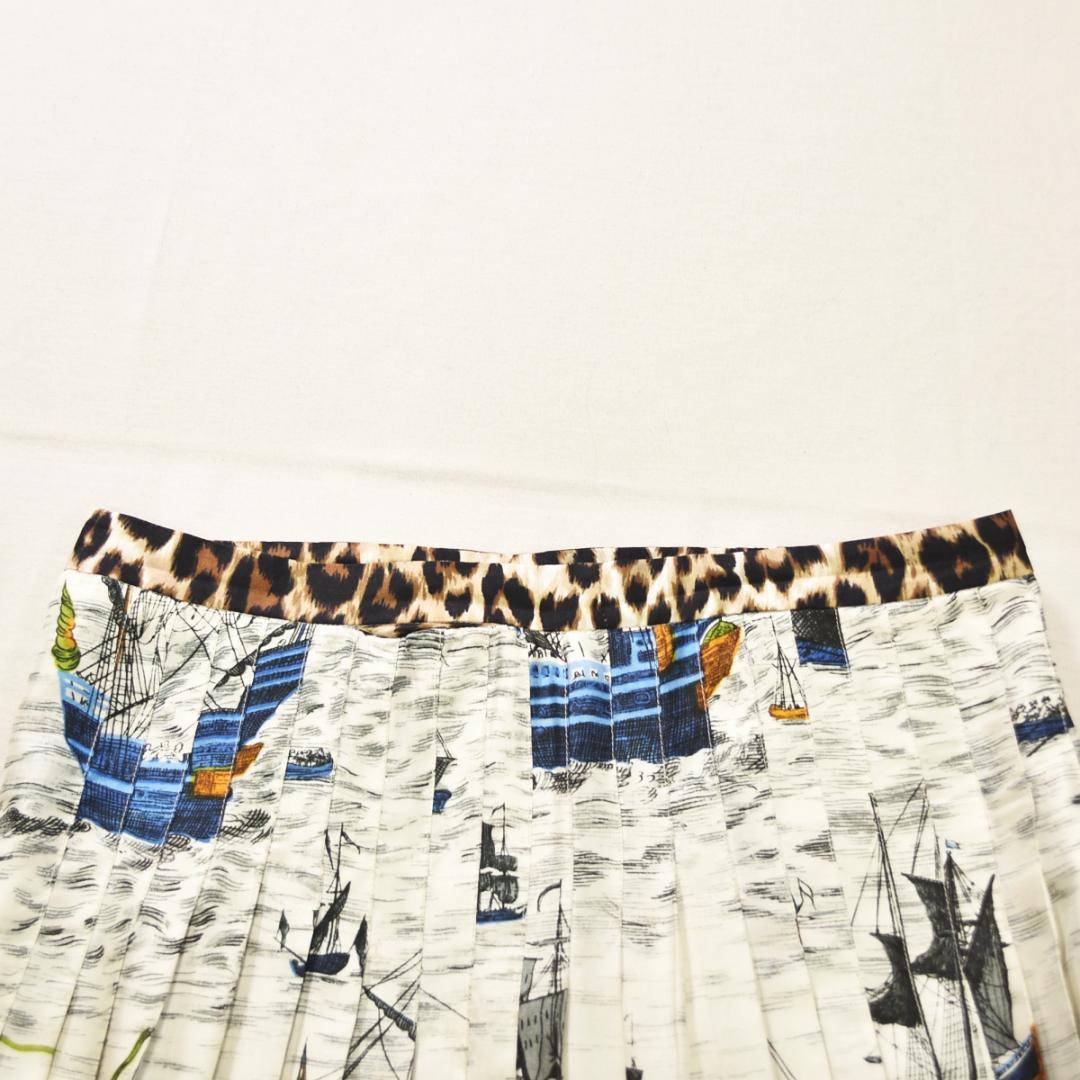 イタリア製 ラ プレスティック ウィストン シルク100％ プリーツスカート ♪